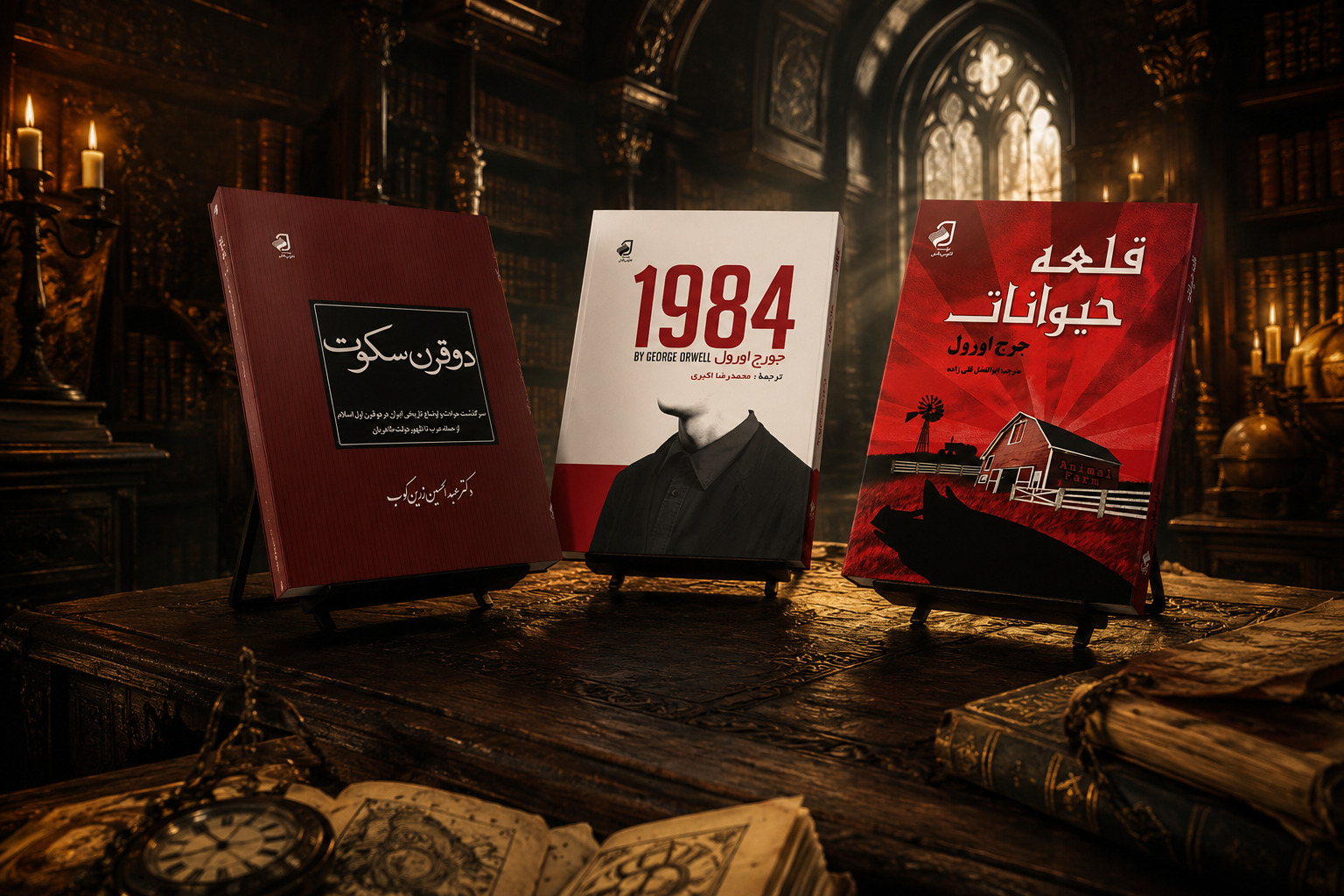 کتاب۱۹۸۴،قلعه حیوانات، دوقرن سکوت (پک سه جلدی)